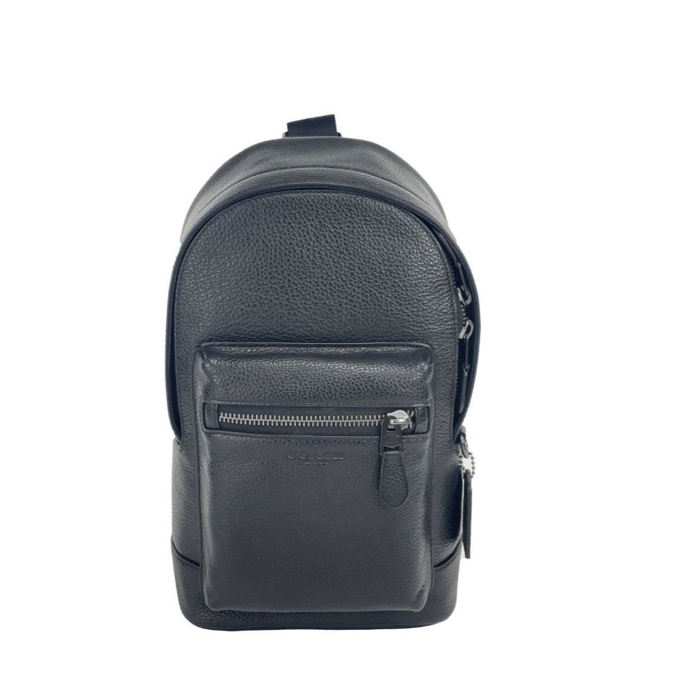NEW Coach West Black Pebbled Leather Sling Pack Bag 2540 NWT - Picture 6 of 6
